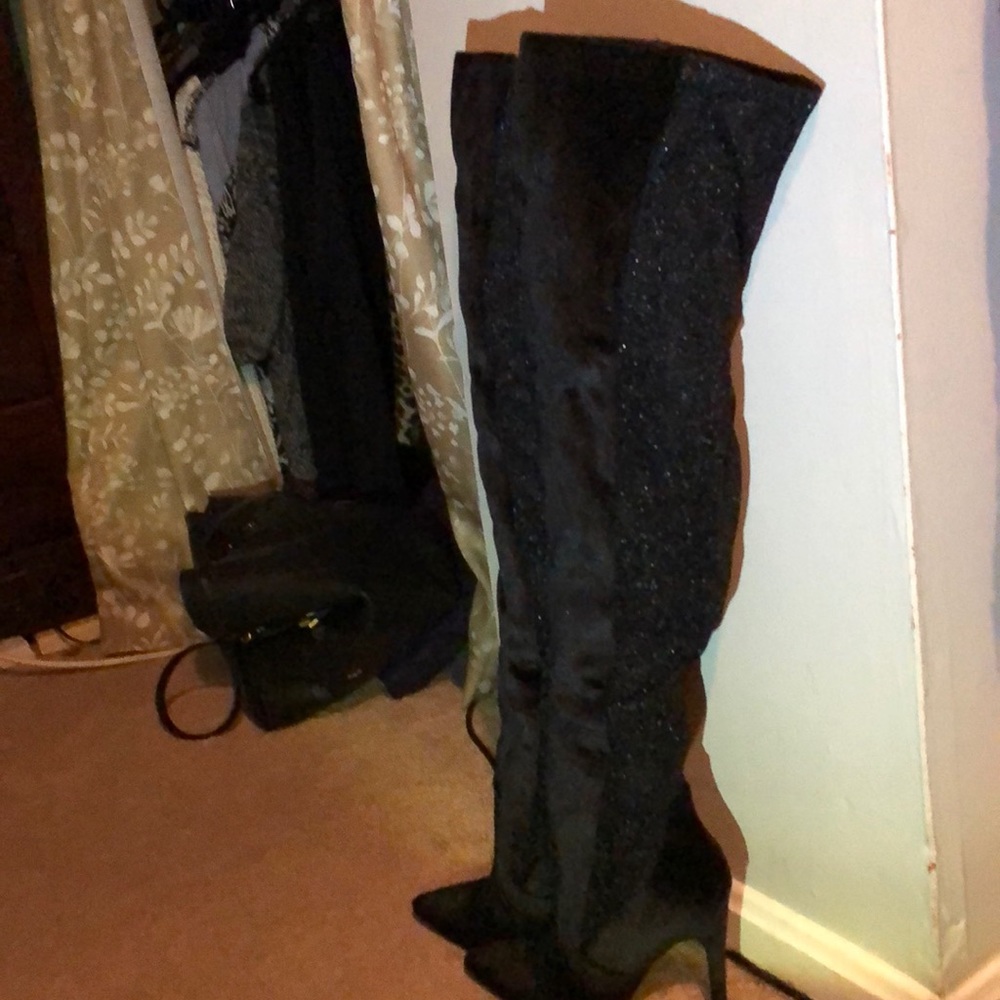 Thigh High Sexy Shimmer Boots